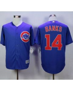Cubs #14 Ernie Banks Blue New Cool Base Stitched MLB Jersey