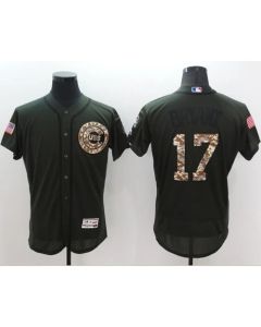Cubs #17 Kris Bryant Green Flexbase Authentic Collection Salute to Service Stitched MLB Jersey