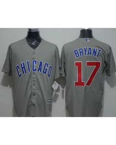 Cubs #17 Kris Bryant Grey New Cool Base Stitched MLB Jersey