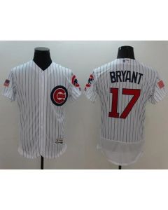 Cubs #17 Kris Bryant White Fashion Stars & Stripes Flexbase Authentic Stitched MLB Jersey