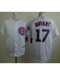 Cubs #17 Kris Bryant White Home Cool Base Stitched MLB Jersey