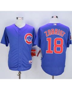 Cubs #18 Ben Zobrist Blue Alternate Cool Base Stitched MLB Jersey