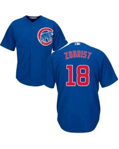 Cubs #18 Ben Zobrist Blue Alternate Stitched Youth MLB Jersey