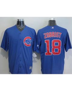 Cubs #18 Ben Zobrist Blue New Cool Base Stitched MLB Jersey