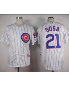 Cubs #21 Sammy Sosa White Home Cool Base Stitched MLB Jersey
