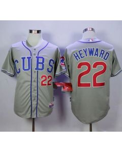 Cubs #22 Jason Heyward Grey Alternate Road Cool Base Stitched MLB Jersey