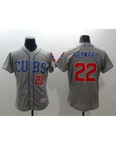Cubs #22 Jason Heyward Grey Flexbase Authentic Collection Alternate Road Stitched MLB Jersey