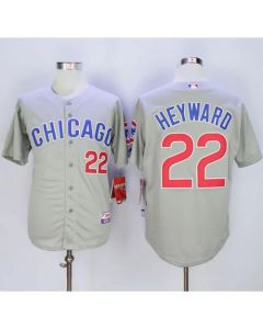 Cubs #22 Jason Heyward Grey Road Cool Base Stitched MLB Jersey