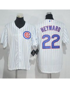 Cubs #22 Jason Heyward White(Blue Strip) Cool Base Stitched Youth MLB Jersey
