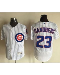 Cubs #23 Ryne Sandberg White Flexbase Authentic Collection Stitched MLB Jersey