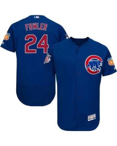 Cubs #24 Dexter Fowler Blue Flexbase Authentic Collection Stitched MLB Jersey
