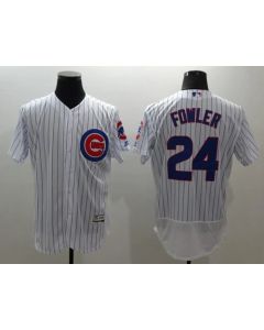 Cubs #24 Dexter Fowler White Flexbase Authentic Collection Stitched MLB Jersey