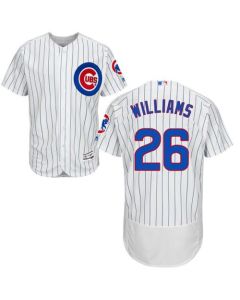 Cubs #26 Billy Williams White(Blue Strip) Flexbase Authentic Collection Stitched MLB Jersey