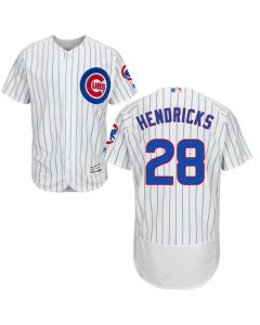 Cubs #28 Kyle Hendricks White Flexbase Authentic Collection Stitched MLB Jersey