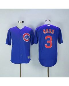 Cubs #3 David Ross Blue New Cool Base Stitched MLB Jersey