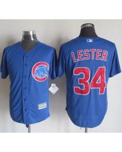 Cubs #34 Jon Lester Blue New Cool Base Stitched MLB Jersey