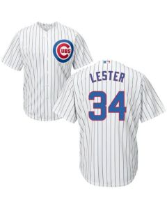 Cubs #34 Jon Lester White Home Stitched Youth MLB Jersey
