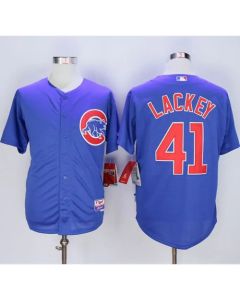 Cubs #41 John Lackey Blue Alternate Cool Base Stitched MLB Jersey