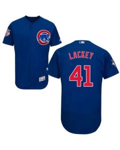 Cubs #41 John Lackey Blue Flexbase Authentic Collection Stitched MLB Jersey