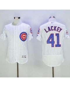 Cubs #41 John Lackey White Flexbase Authentic Collection Stitched MLB Jersey