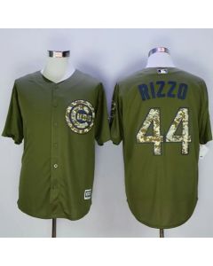 Cubs #44 Anthony Rizzo Green Camo New Cool Base Stitched MLB Jersey