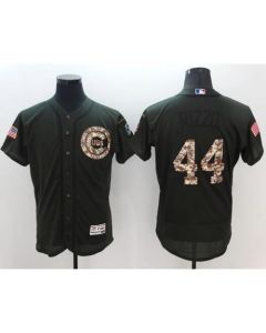 Cubs #44 Anthony Rizzo Green Flexbase Authentic Collection Salute to Service Stitched MLB Jersey