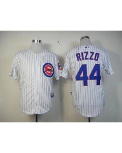Cubs #44 Anthony Rizzo White Cool Base Stitched MLB Jersey