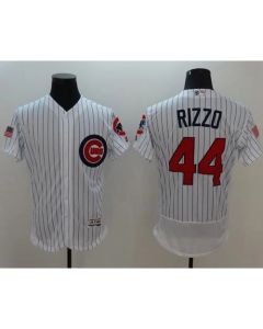 Cubs #44 Anthony Rizzo White Fashion Stars & Stripes Flexbase Authentic Stitched MLB Jersey
