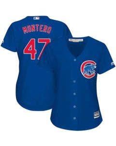 Cubs #47 Miguel Montero Blue Alternate Women's Stitched MLB Jersey