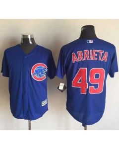 Cubs #49 Jake Arrieta Blue New Cool Base Stitched MLB Jersey