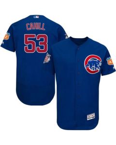 Cubs #53 Trevor Cahill Blue Flexbase Authentic Collection Stitched MLB Jersey