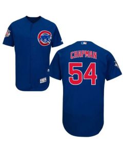 Cubs #54 Aroldis Chapman Blue Flexbase Authentic Collection Stitched MLB Jersey