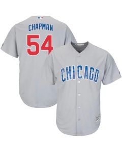 Cubs #54 Aroldis Chapman Grey Road Stitched Youth MLB Jersey