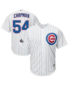 Cubs #54 Aroldis Chapman White Home Stitched Youth MLB Jersey