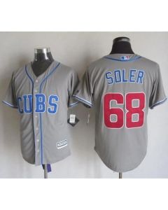 Cubs #68 Jorge Soler Grey Alternate Road New Cool Base Stitched MLB Jersey