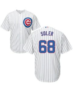 Cubs #68 Jorge Soler White Home Stitched Youth MLB Jersey