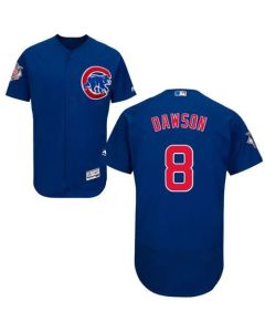 Cubs #8 Andre Dawson Blue Flexbase Authentic Collection Stitched MLB Jersey