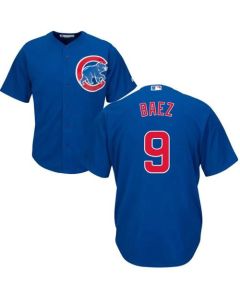 Cubs #9 Javier Baez Blue Alternate Stitched Youth MLB Jersey