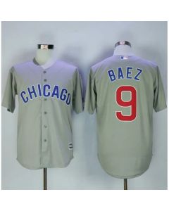 Cubs #9 Javier Baez Grey New Cool Base Stitched MLB Jersey
