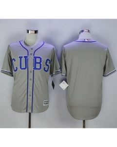 Cubs Blank Grey Alternate Road New Cool Base Stitched MLB Jersey