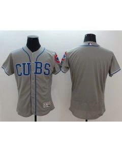 Cubs Blank Grey Flexbase Authentic Collection Alternate Road Stitched MLB Jersey