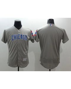 Cubs Blank Grey Flexbase Authentic Collection Road Stitched MLB Jersey