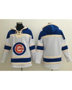 Cubs Blank White Sawyer Hooded Sweatshirt MLB Hoodie