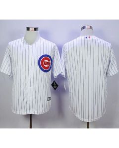 Cubs Blank White Strip New Cool Base Stitched MLB Jersey