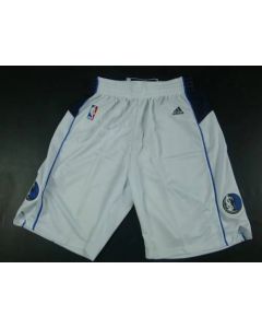 Dallas Mavericks White NBA Shorts