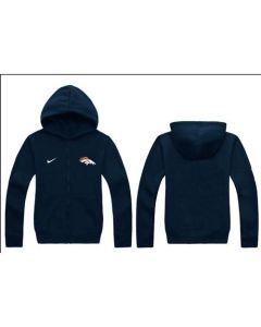 Denver Broncos Authentic Logo Hoodie Navy Blue