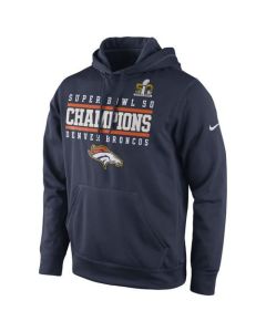 Denver Broncos Super Bowl 50 Champions Celebration Performance Hoodie Navy