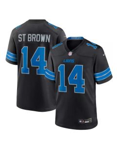 Detroit Lions Road Game Jersey #14 Amon-Ra St. Brown Mens