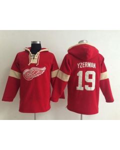 Detroit Red Wings #19 Steve Yzerman Red Pullover NHL Hoodie