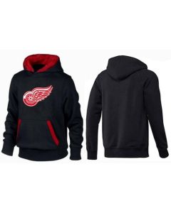 Detroit Red Wings Pullover Hoodie Black & Red